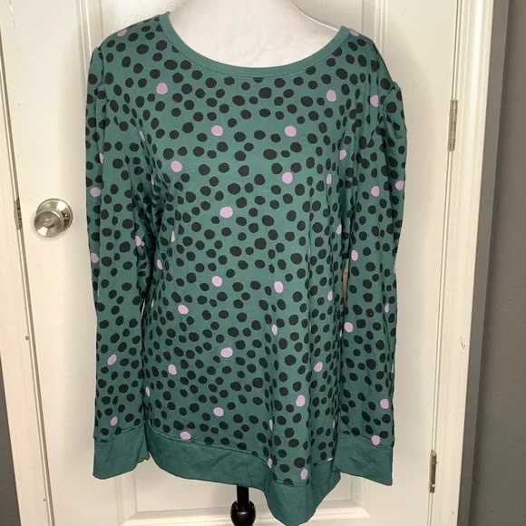 EVRI Puff Sleeve Sweatshirt - 3X - NWT - Picture 2 of 4
